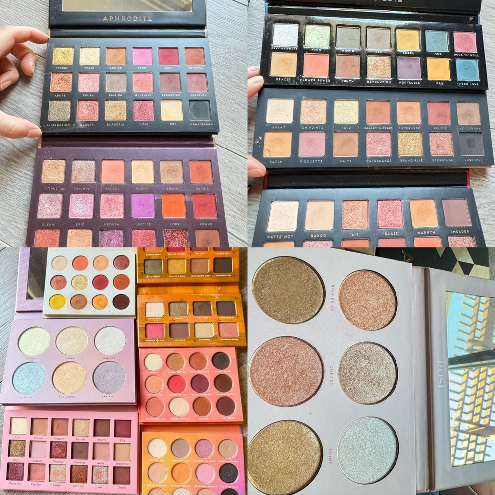 🔥 lot of makeup bundle 10 eyeshadow 2 highlight